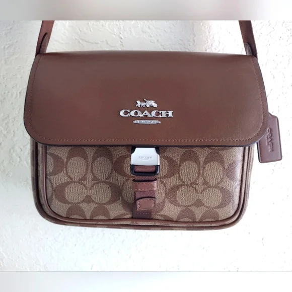 COACH Signature Pace Bag CR131 Khaki NOT FOR SALE - Picture 3 of 17